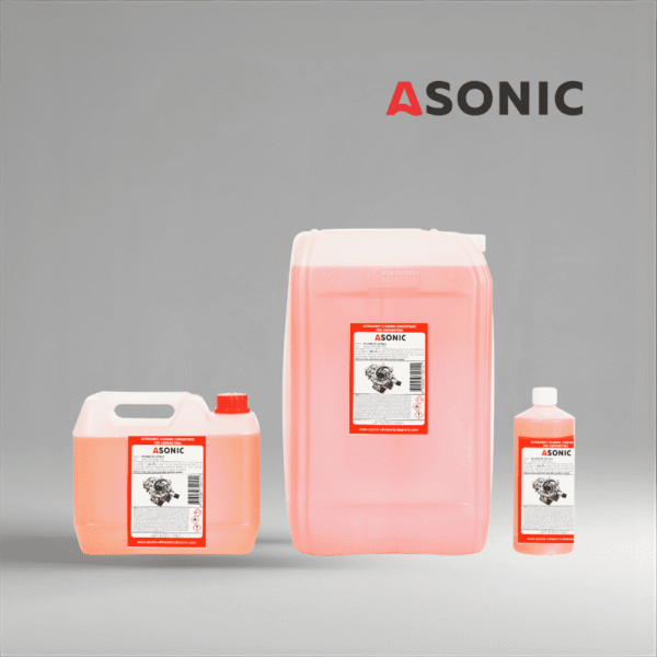 Čistilno sredstvo ASONIC AS-CARB v 1L, 5L in 25L kanistrih za čiščenje karuratorjev in delov motorja.