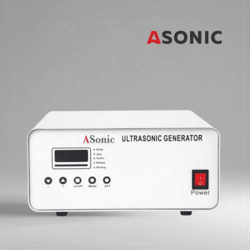 Generatorska enota ASONIC za sisteme ultrazvočnega čiščenja, vzdržljiva zasnova, ki zagotavlja stalno ultrazvočno energijo.