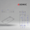 ASONIC HEATER-1000W-5screws-3 zunanji grelnik rezervoarja ultrazvočnega čistilnika