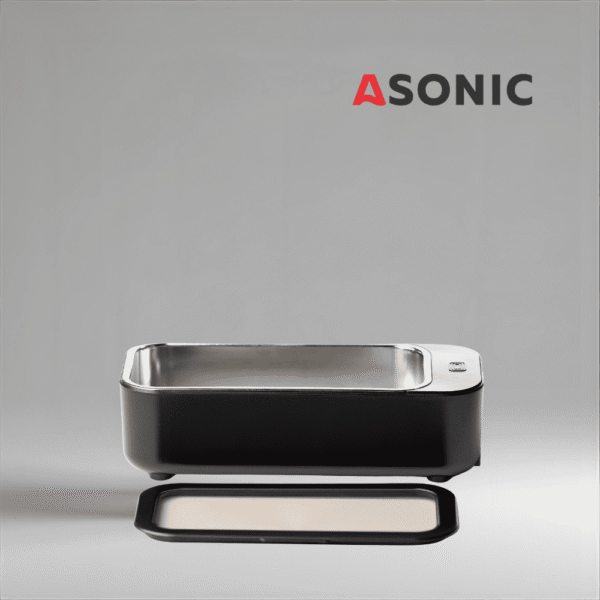 ASONIC HOME-450BLACK2 ASONIC HOME-450black ultrazvočna kopel, eleganten in prenosen čistilec za domačo uporabo, namenjen vsakodnevnim pripomočkom.