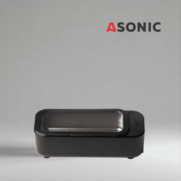ASONIC HOME-450BLACK5 ASONIC HOME-450black ultrazvočna čistilna naprava, elegantna naprava za vsakodnevne dodatke v gospodinjstvu.