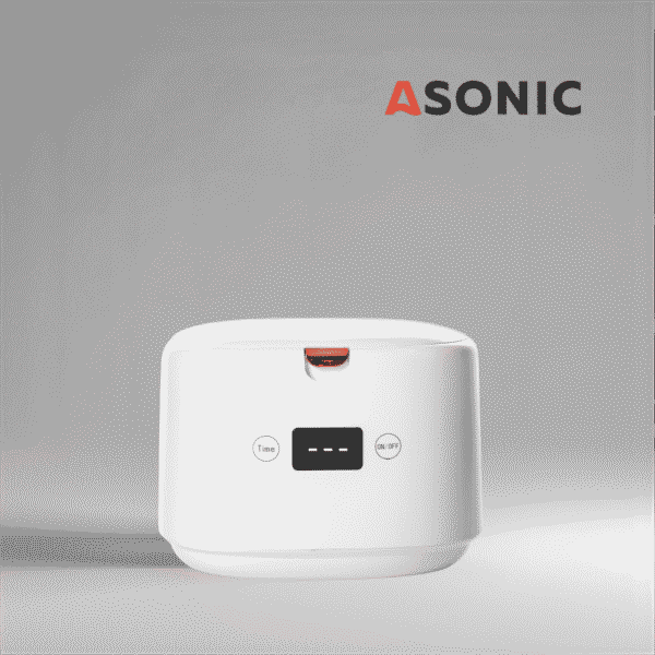 ASONIC HOME-dent ultrazvočni čistilnik za zobozdravstveno orodje, nakit in majhne dodatke, kompakten in učinkovit.