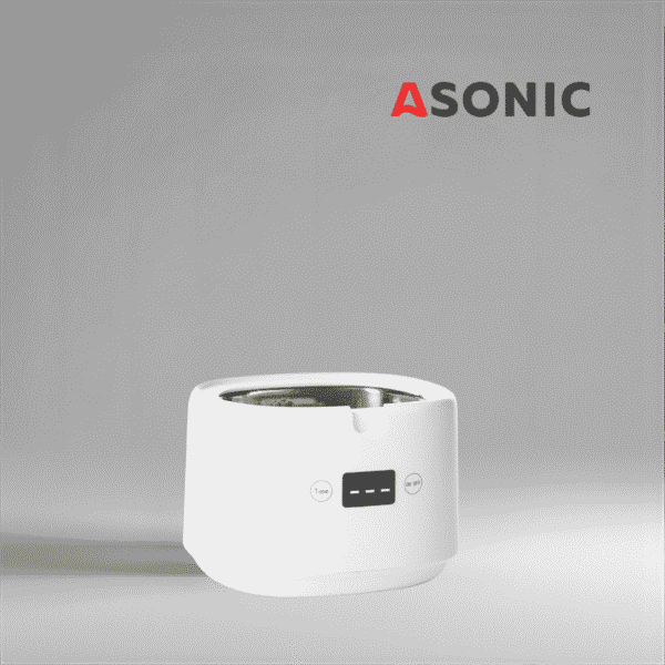 ASONIC HOME-dent ultrazvočna kopel iz nerjavečega jekla, kompaktna in praktična za zobozdravstveno in gospodinjsko uporabo.