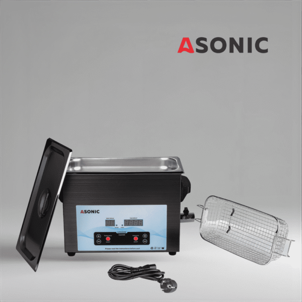 ASONIC MED-50 ultrazvočni čistilni stroj iz nerjavečega jekla z digitalnim upravljanjem