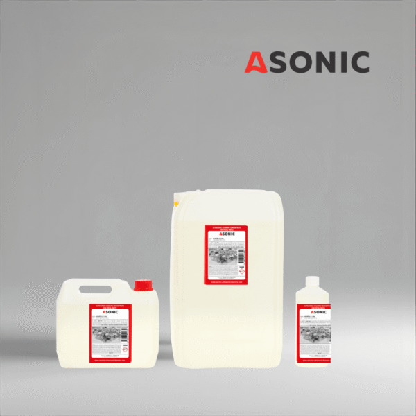 ASONIC AS-METAL detergent v 1L, 5L in 25L kanistrih za čiščenje jeklenih in industrijskih kovinskih delov.