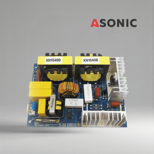 ASONIC PROmodel PCB 120W 28kHz, industrijsko napajalno vezje za ultrazvočne čistilnike, ki zagotavlja stabilno frekvenco in delovanje.