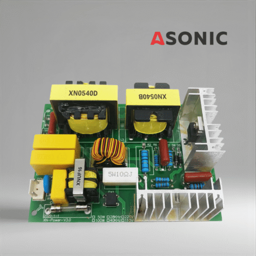 ASONIC PROmodel PCB 60W 40kHz, zanesljiva nadomestna napajalna plošča za ultrazvočne čistilne sisteme s stalno močjo.