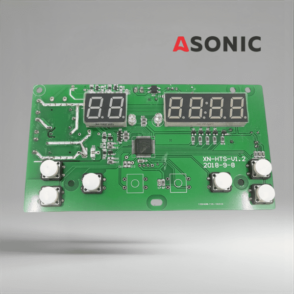 ASONIC PROmodel prikazovalnika PCB, nadomestna krmilna plošča za ultrazvočne čistilnike, ki zagotavlja natančno delovanje in jasen vmesnik.