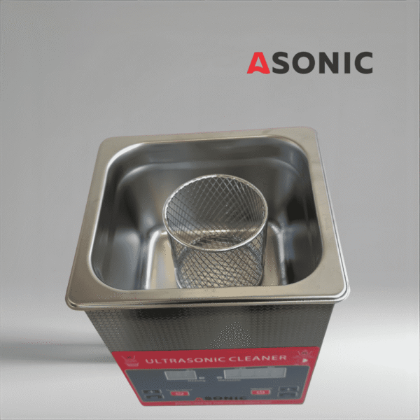 ASONIC ROUND-BASKET žična košara iz nerjavnega jekla za ultrazvočno čistilno napravo