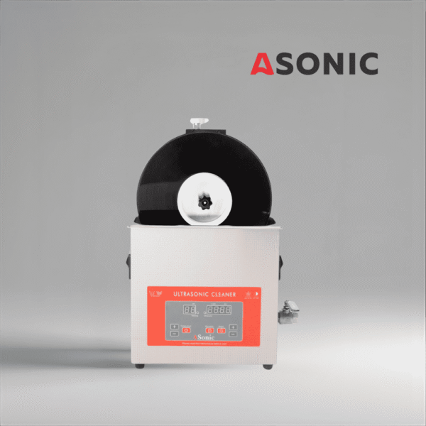 ASONIC Vinyl Cleaner-05 ultrazvočna raztopina, zasnovana za varno in učinkovito čiščenje do 5 vinilnih plošč.