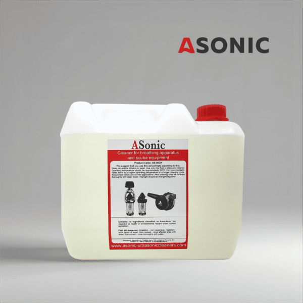 ASONIC AS-BIOX-5 biološko razgradljiva ultrazvočna čistilna raztopina, 5L okolju prijaznega čistila za profesionalno uporabo.