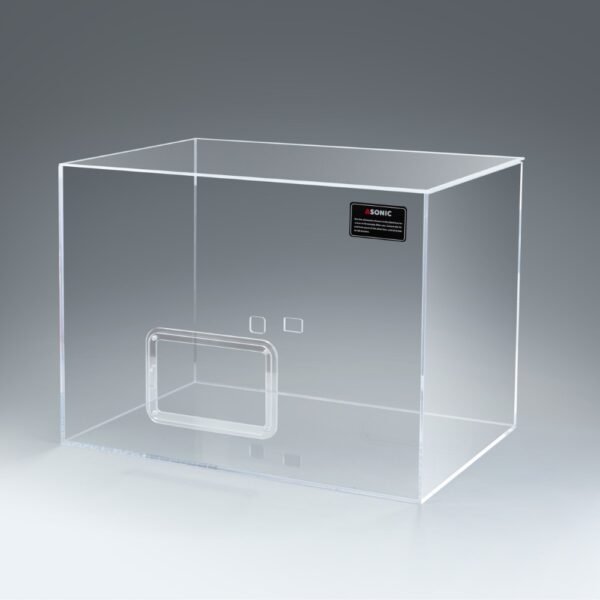 Tiha škatla ASONIC za 10l ultrazvočne čistilnike, ki se prodaja ločeno ali z enoto za ultrazvočno čiščenje.