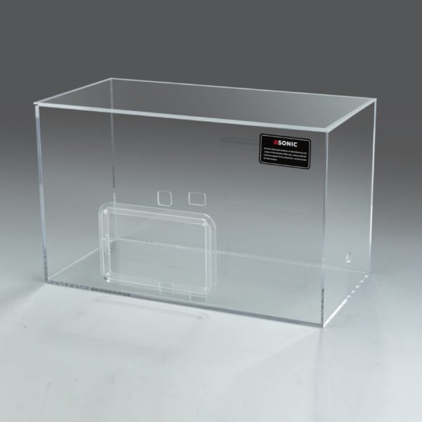 Tiha škatla ASONIC za 3L ultrazvočne čistilnike, ki se prodajajo ločeno ali skupaj s čistilno enoto.