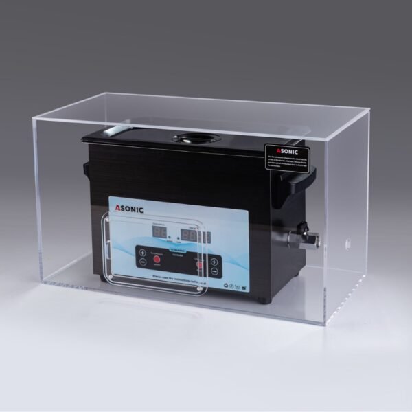 ASONIC 5L ultrazvočni čistilnik je v tihi škatli, ki med delovanjem zmanjšuje zvok.