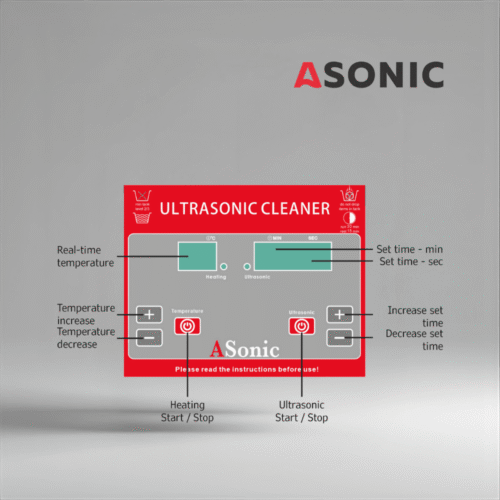 ASONIC PRO-20 ultrazvočna kopel za gospodinjstva, kompakten sistem za nakit in očala.