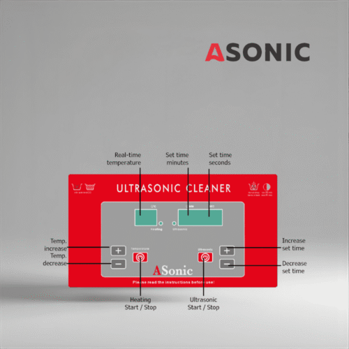 ASONIC PRO-30 ultrazvočni čistilnik, srednje velika 40kHz enota za nakit, očala in majhno gospodinjsko orodje.