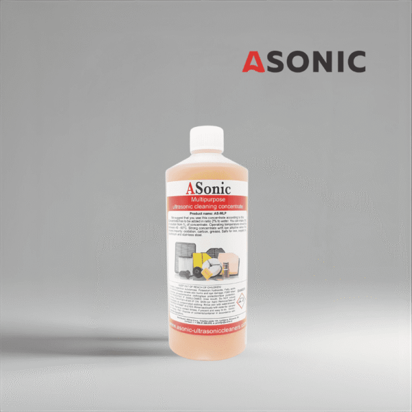 ASONIC AS-MLP-1 ultrazvočno večnamensko čistilo, 1L koncentrat za varno in učinkovito vsakodnevno čiščenje